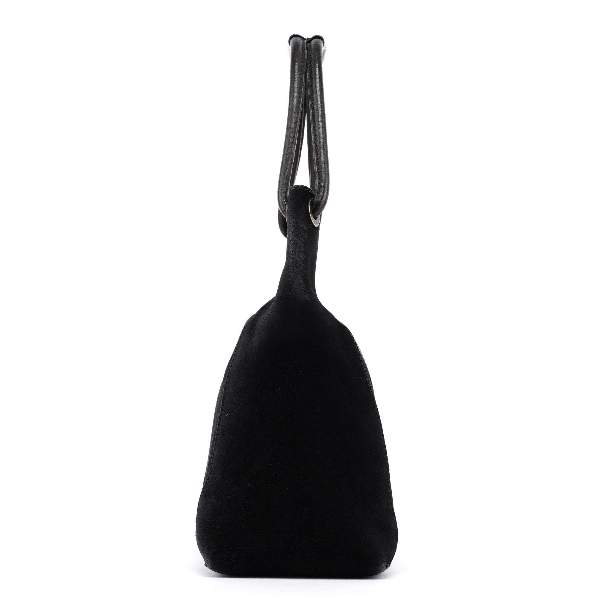 Gucci 101333 Sac porté épaule en daim noir