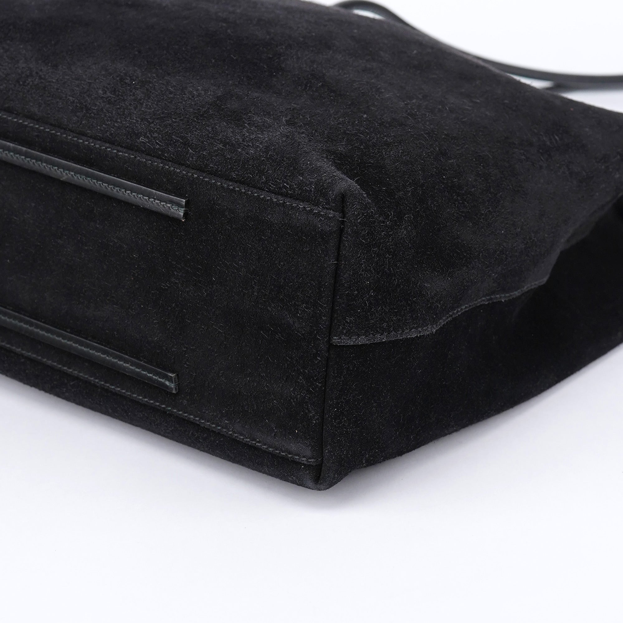 Gucci Black Suede Tote Bag