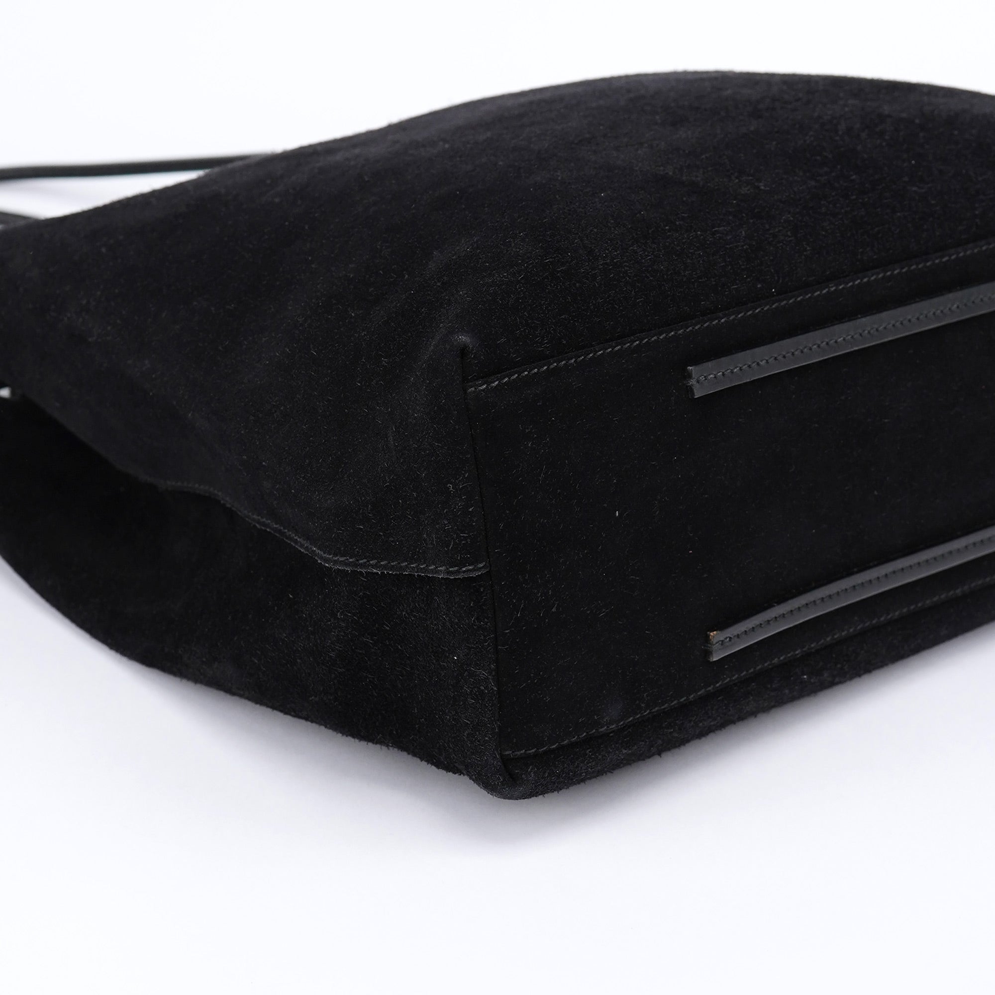 Gucci Black Suede Tote Bag