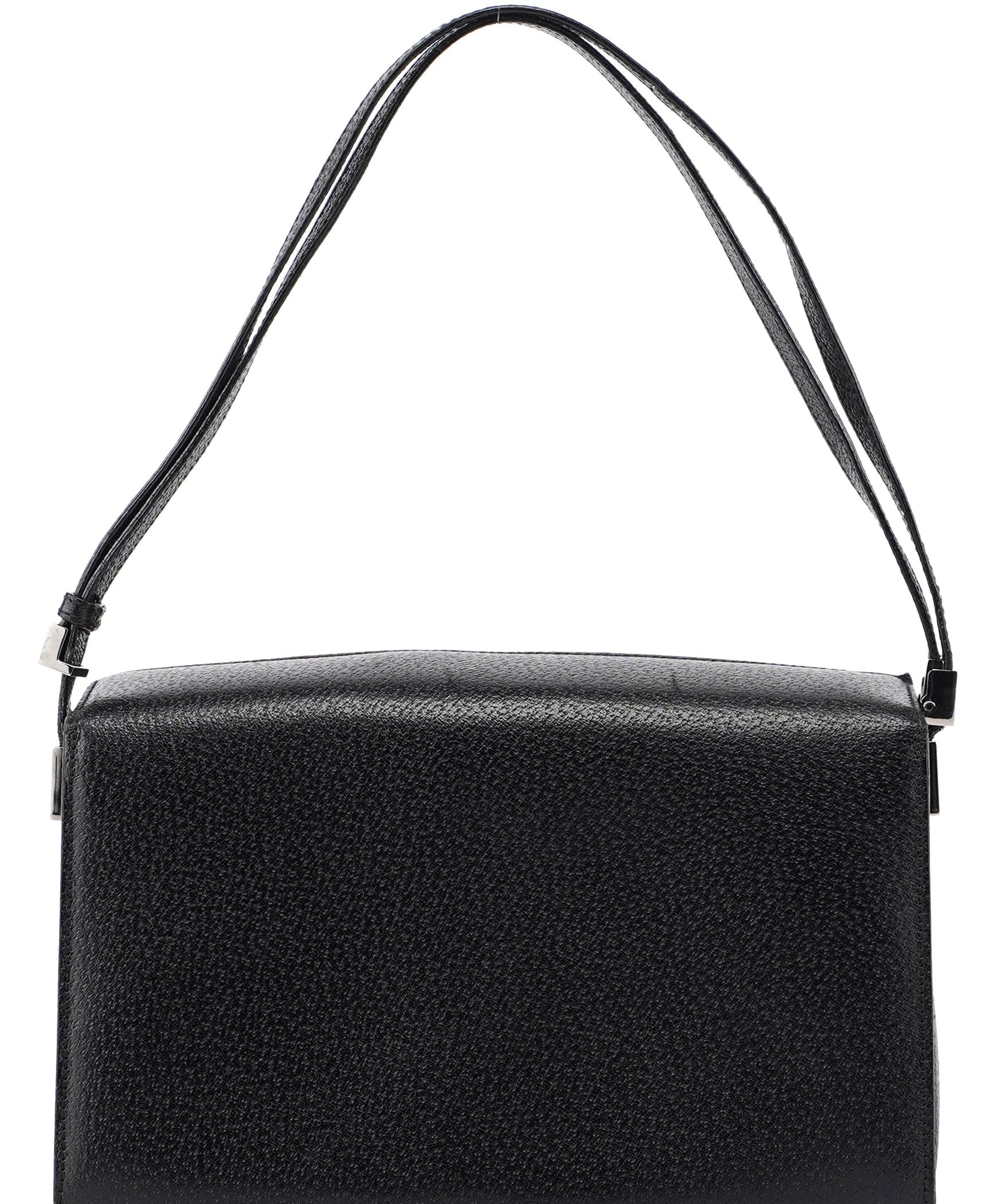 Gucci Black Textured Leather Hobo Shoulder Bag