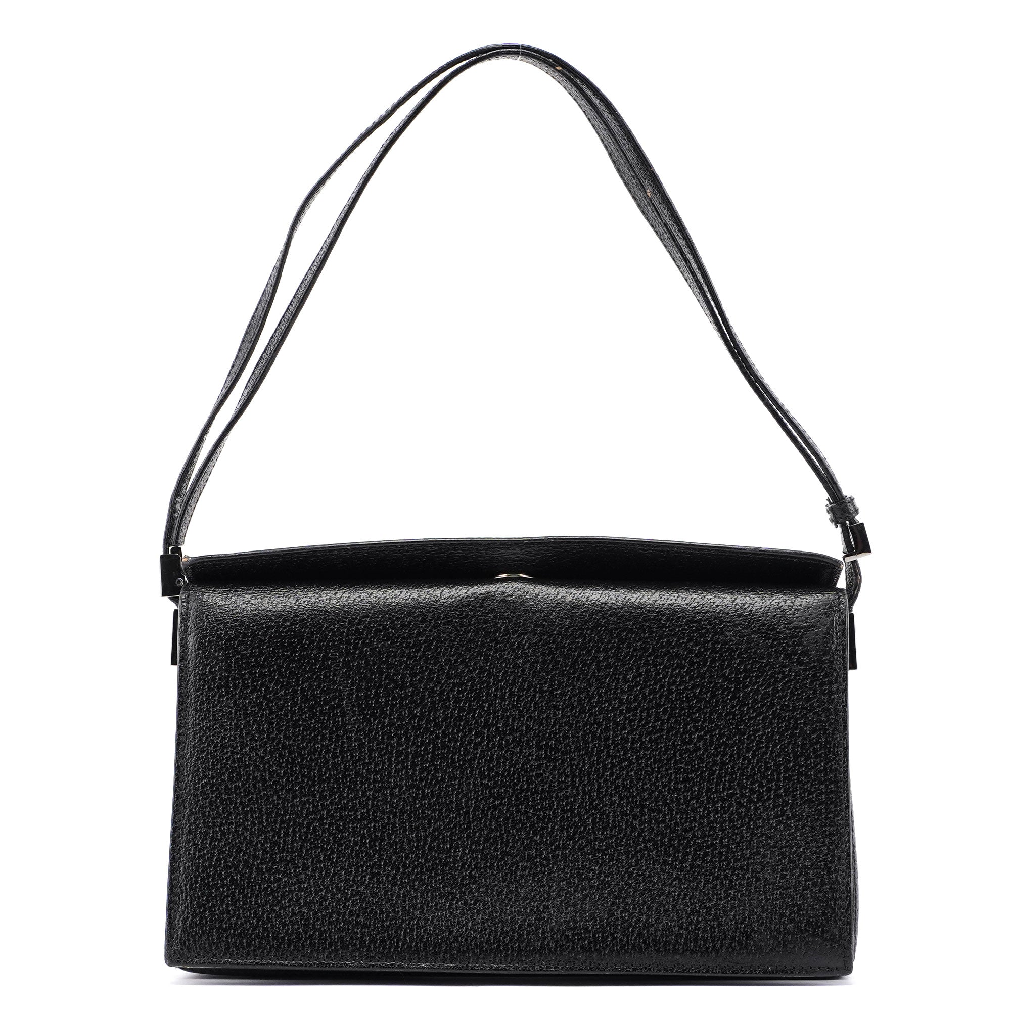 Gucci Black Textured Leather Hobo Shoulder Bag