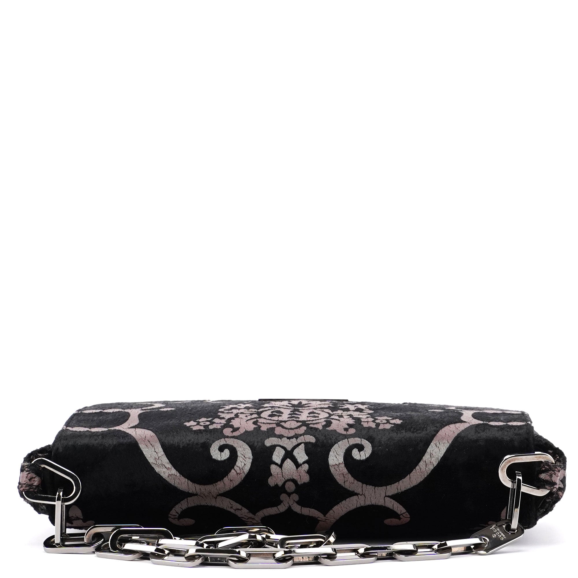 Gucci Black Velluto Baroque Chain Bag