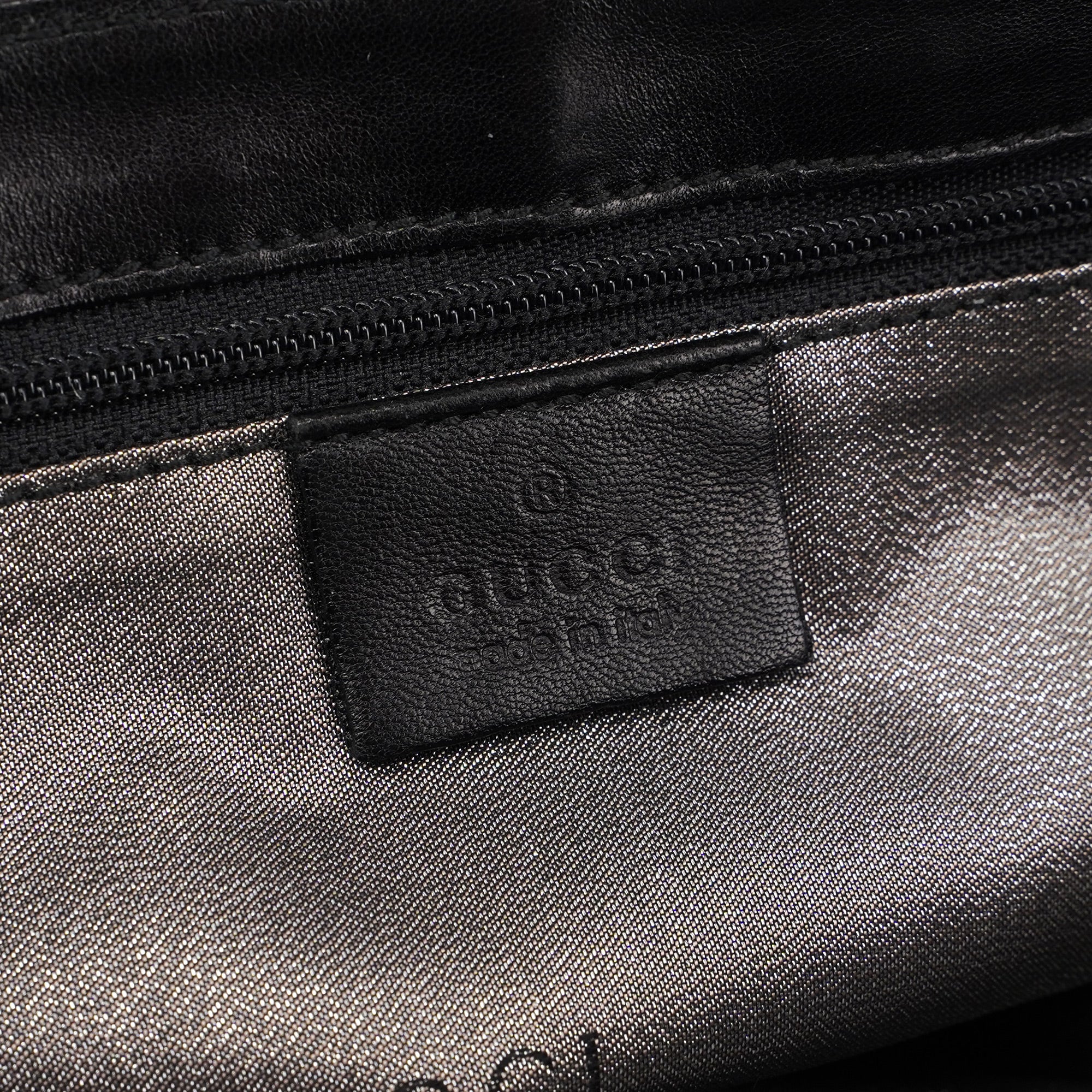 Gucci Black Velluto Baroque Chain Bag