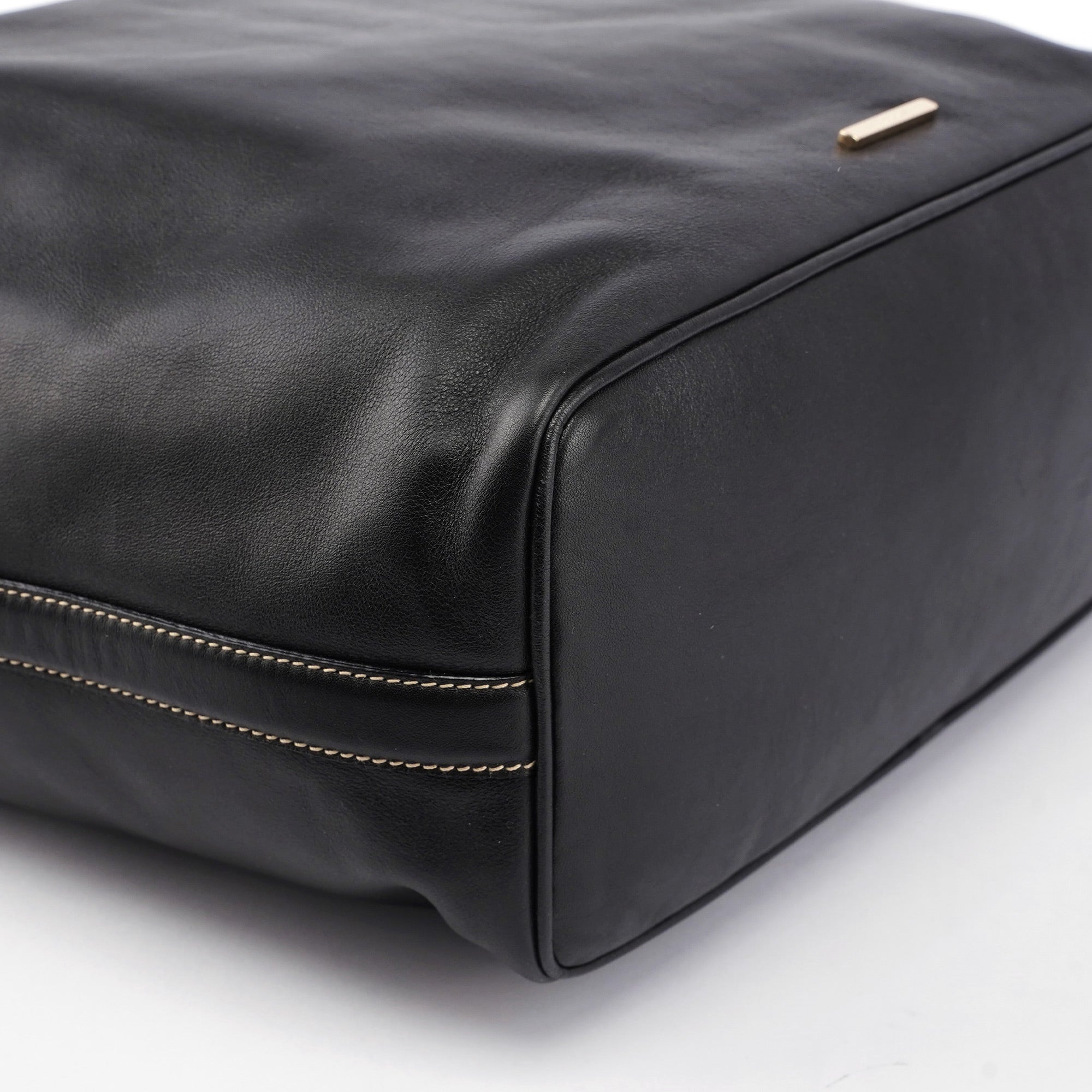 Gucci Black Vitello Hobo Shoulder Bag
