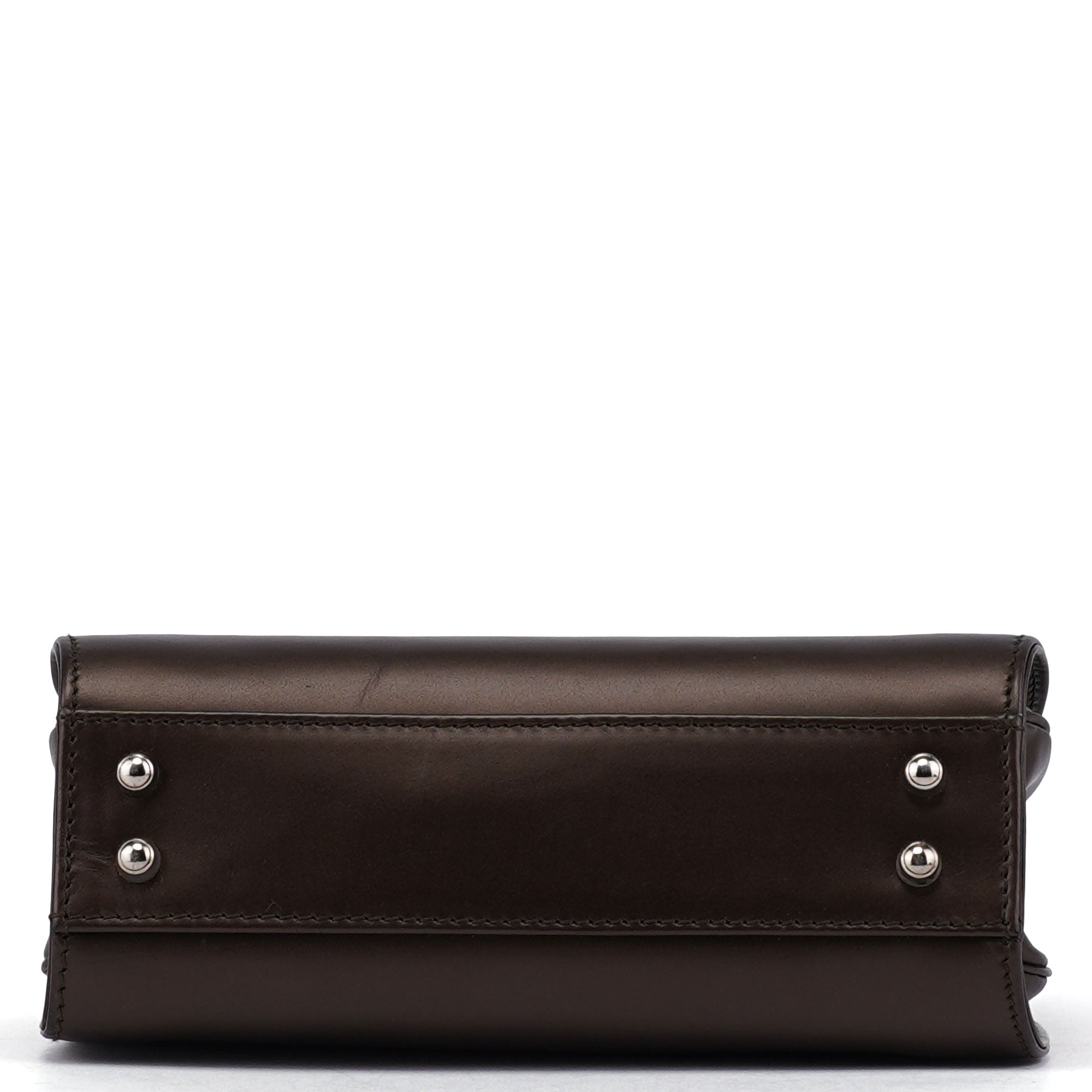 Gucci Bronze Calfskin Clutch Shoulder Bag