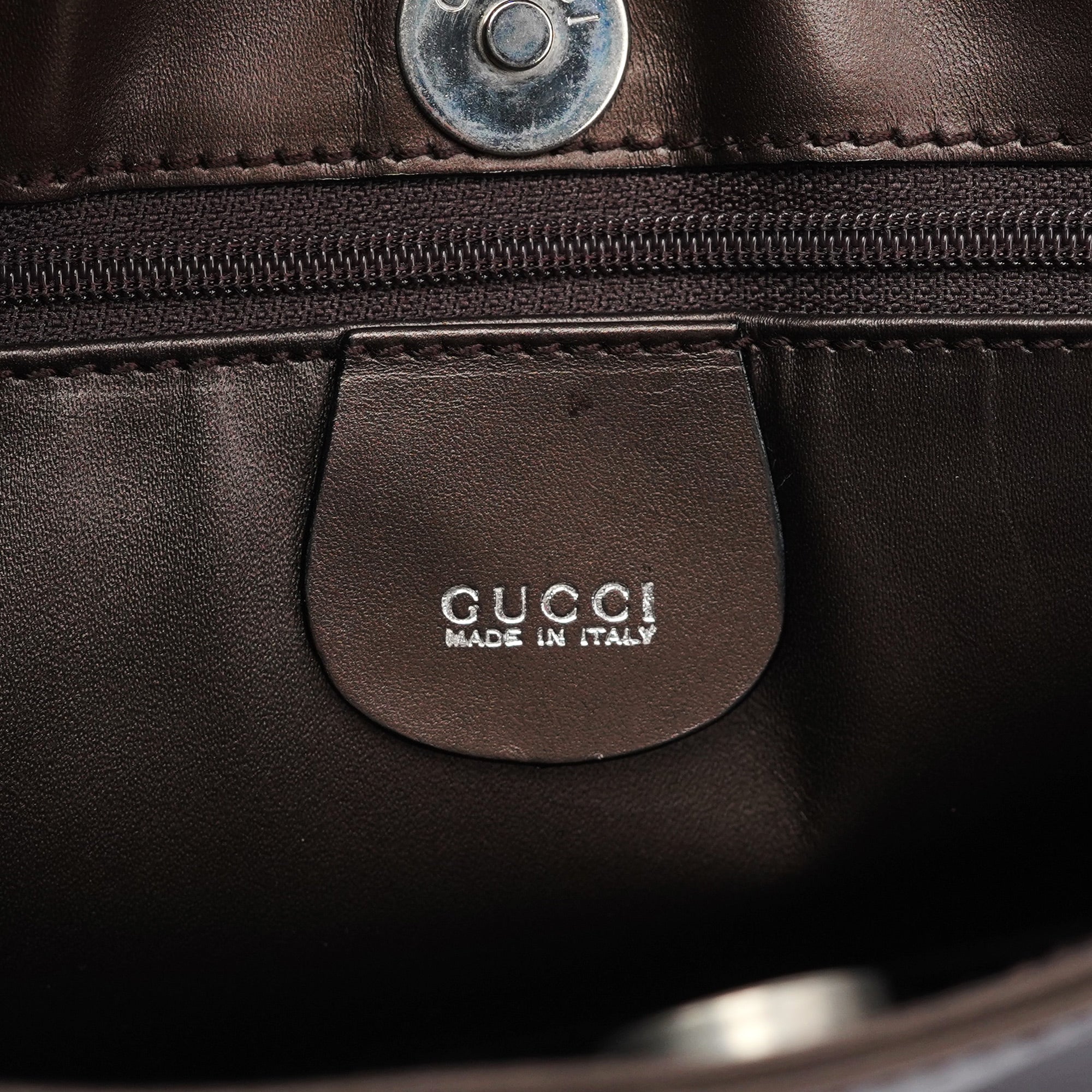 Gucci Bronze Calfskin Hobo Shoulder Bag