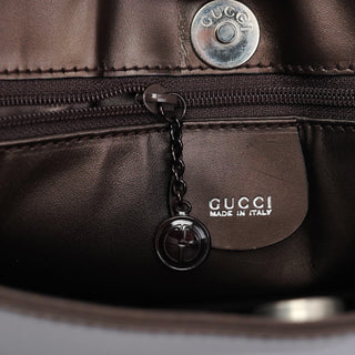 Gucci Bronze Calfskin Hobo Shoulder Bag