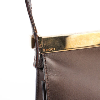 Gucci Bronze Gold Plate Shoulder Bag