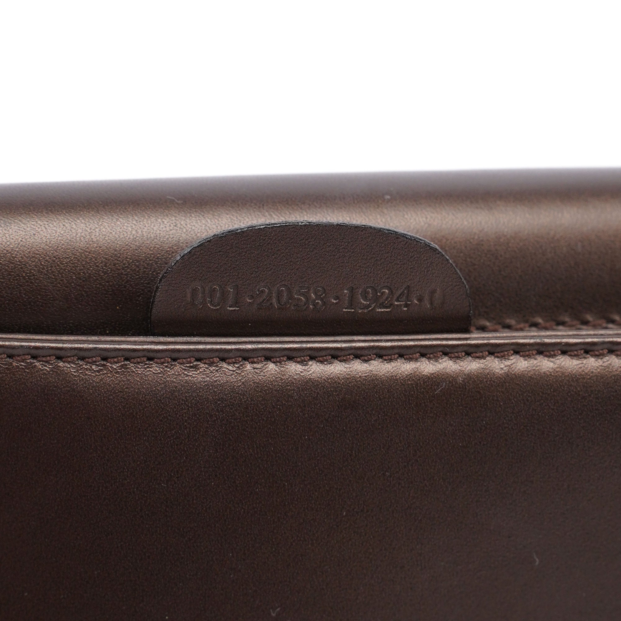 Gucci Sac porté épaule en cuir bronze à logo en métal doré