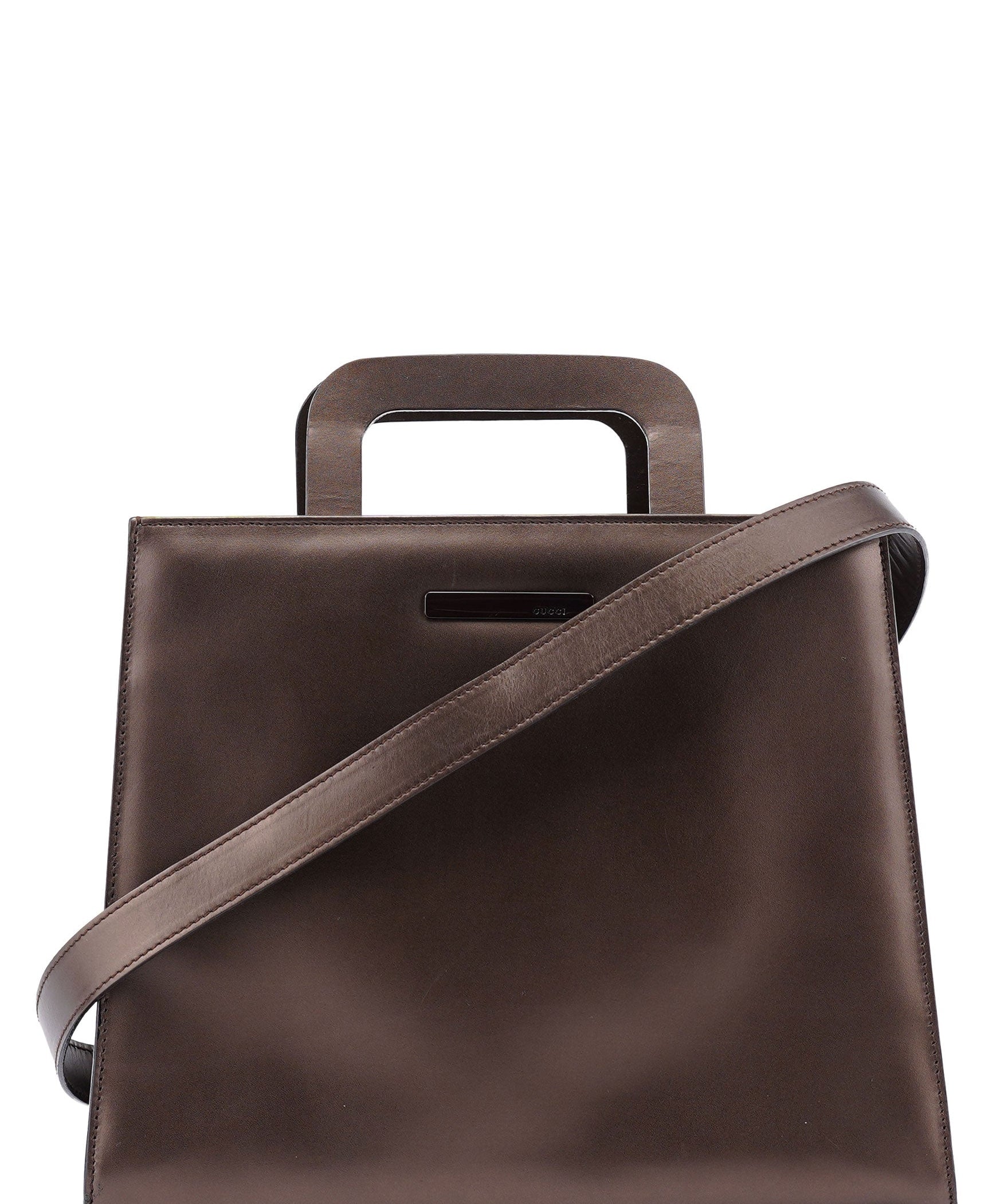 Gucci Bronze Leather 2-Way Tote Bag