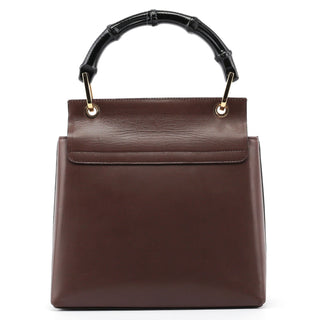 Gucci Brown Bamboo Top Handle Bag