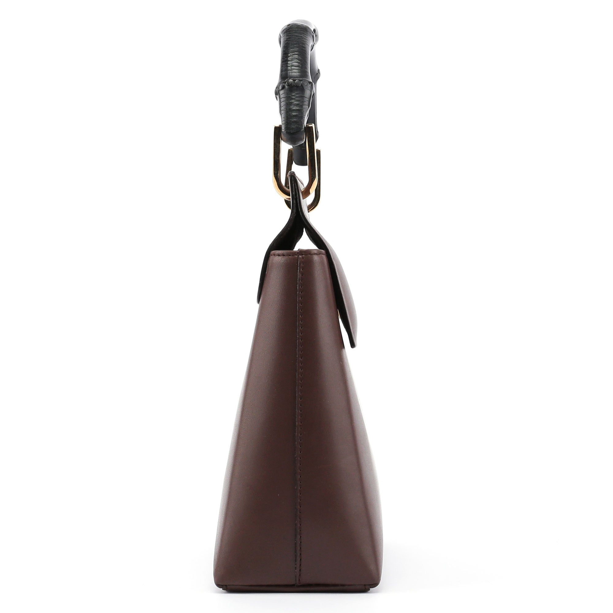 Gucci Brown Bamboo Top Handle Bag