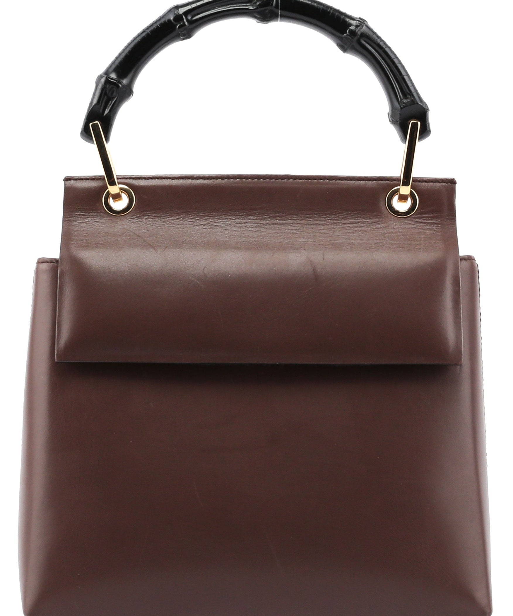 Gucci Brown Bamboo Top Handle Bag
