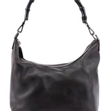 Gucci Brown Calfskin Bamboo Shoulder Bag