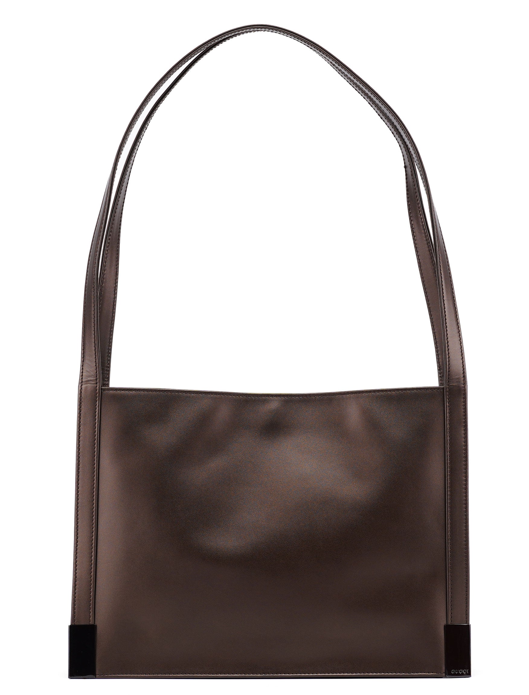 Gucci Brown Calfskin Hobo Shoulder Bag