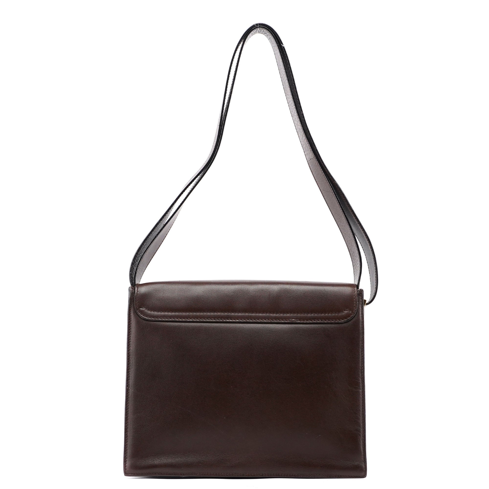 Gucci Brown Calfskin Square G Shoulder Bag