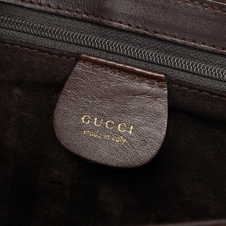 Gucci Brown Calfskin Square G Shoulder Bag