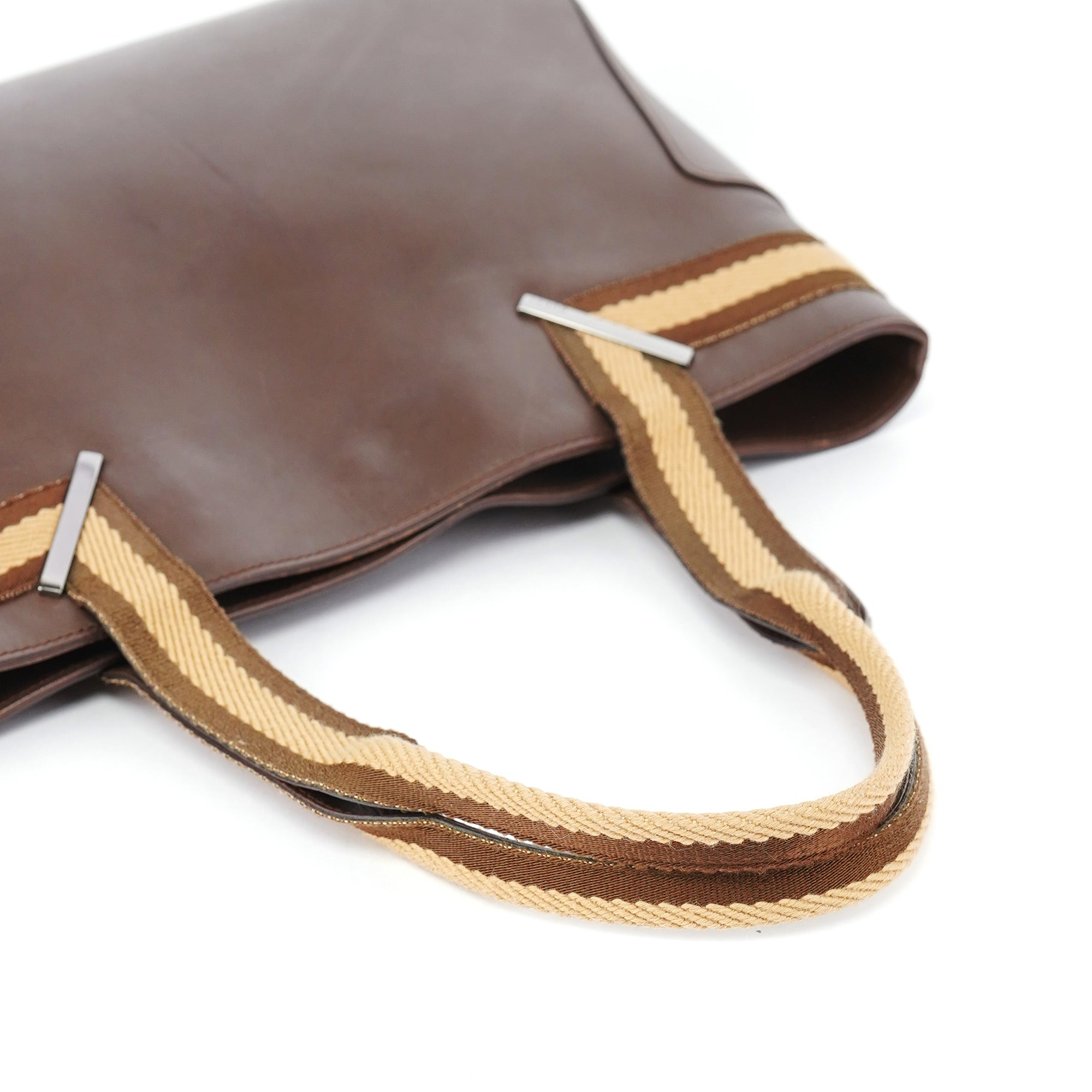 Gucci Brown Calfskin Tote Bag
