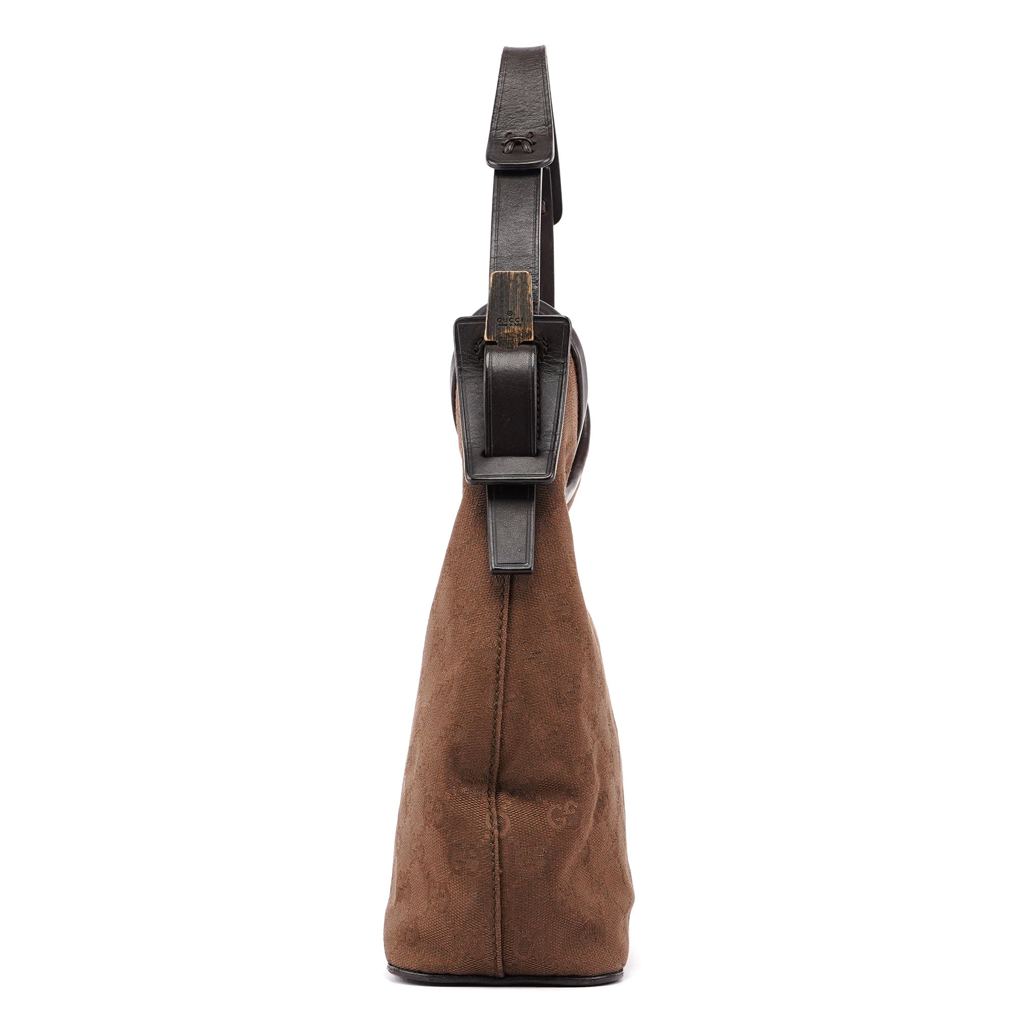 Gucci Brown Canvas GG Hobo Shoulder Bag