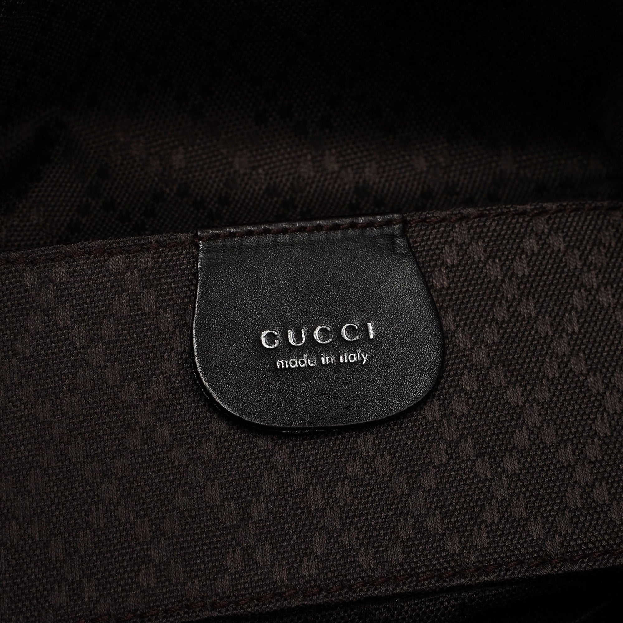 Gucci Brown Canvas Hobo Shoulder Bag