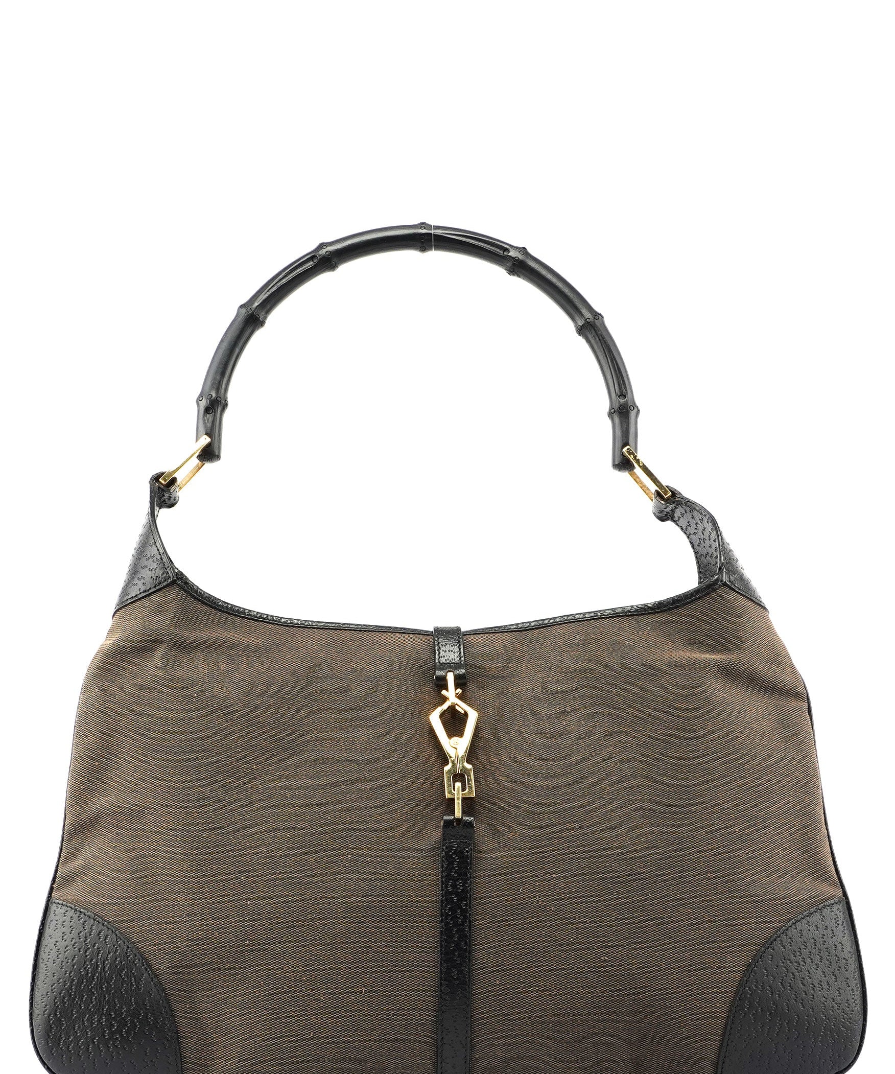 Gucci Brown Canvas Jackie Bamboo