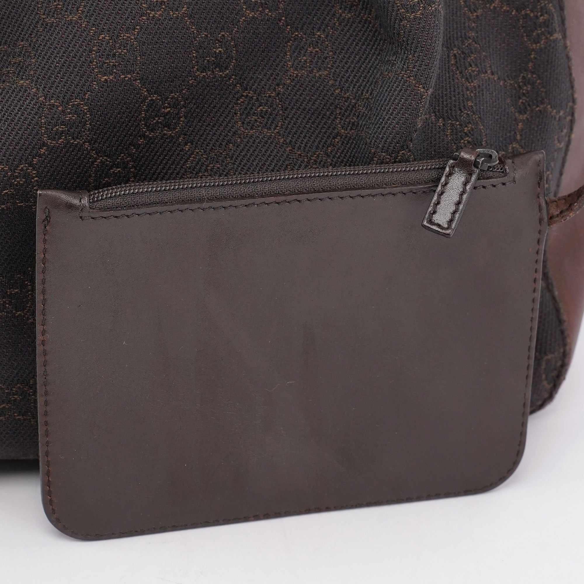 Gucci Sac cabas en toile GG marron et cuir