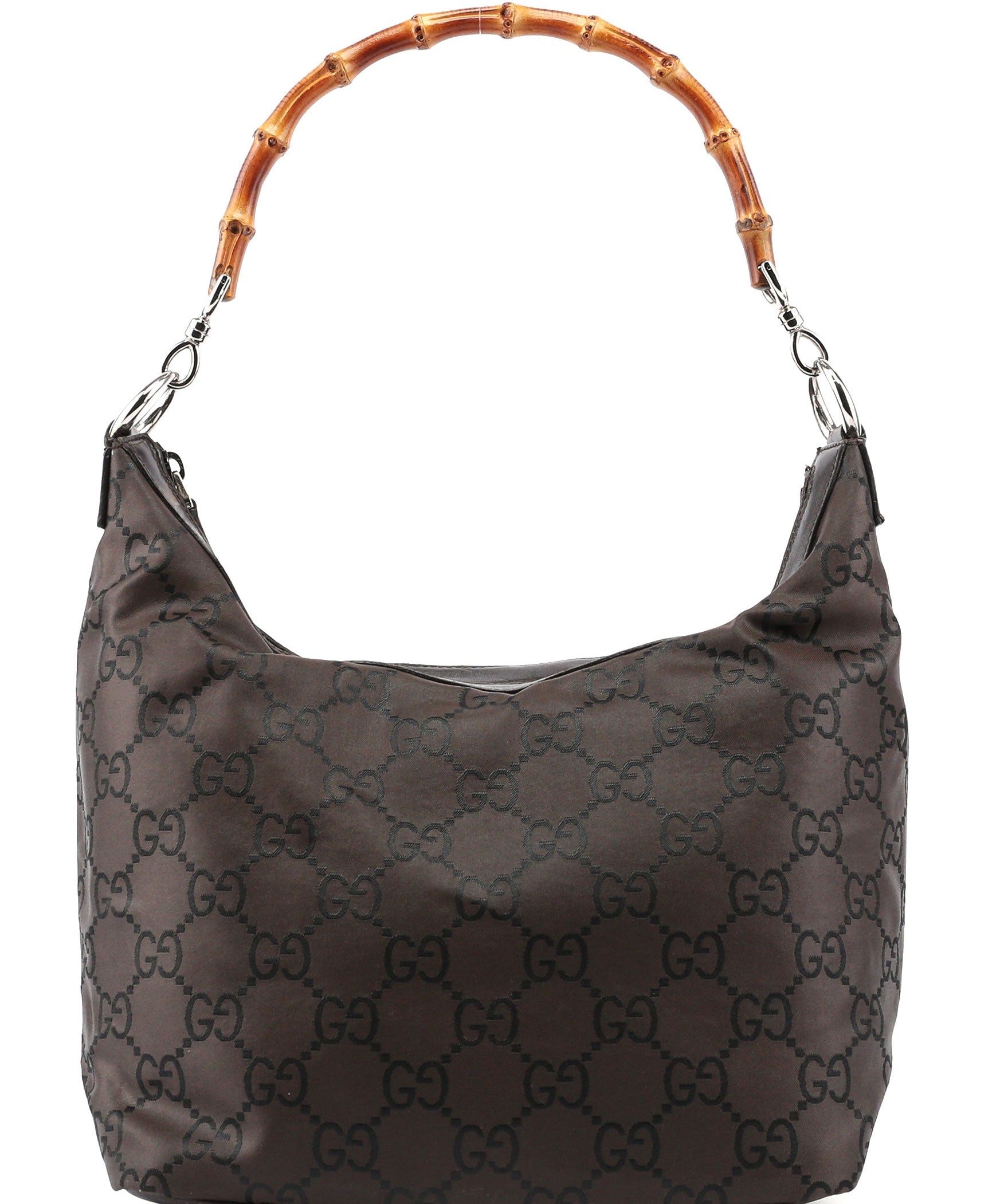 Gucci Brown GG Bamboo Shoulder Bag