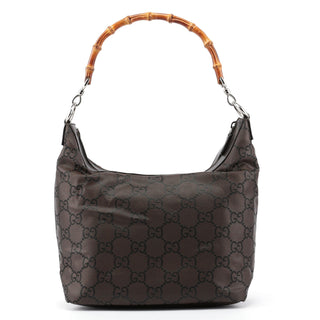 Gucci Brown GG Bamboo Shoulder Bag