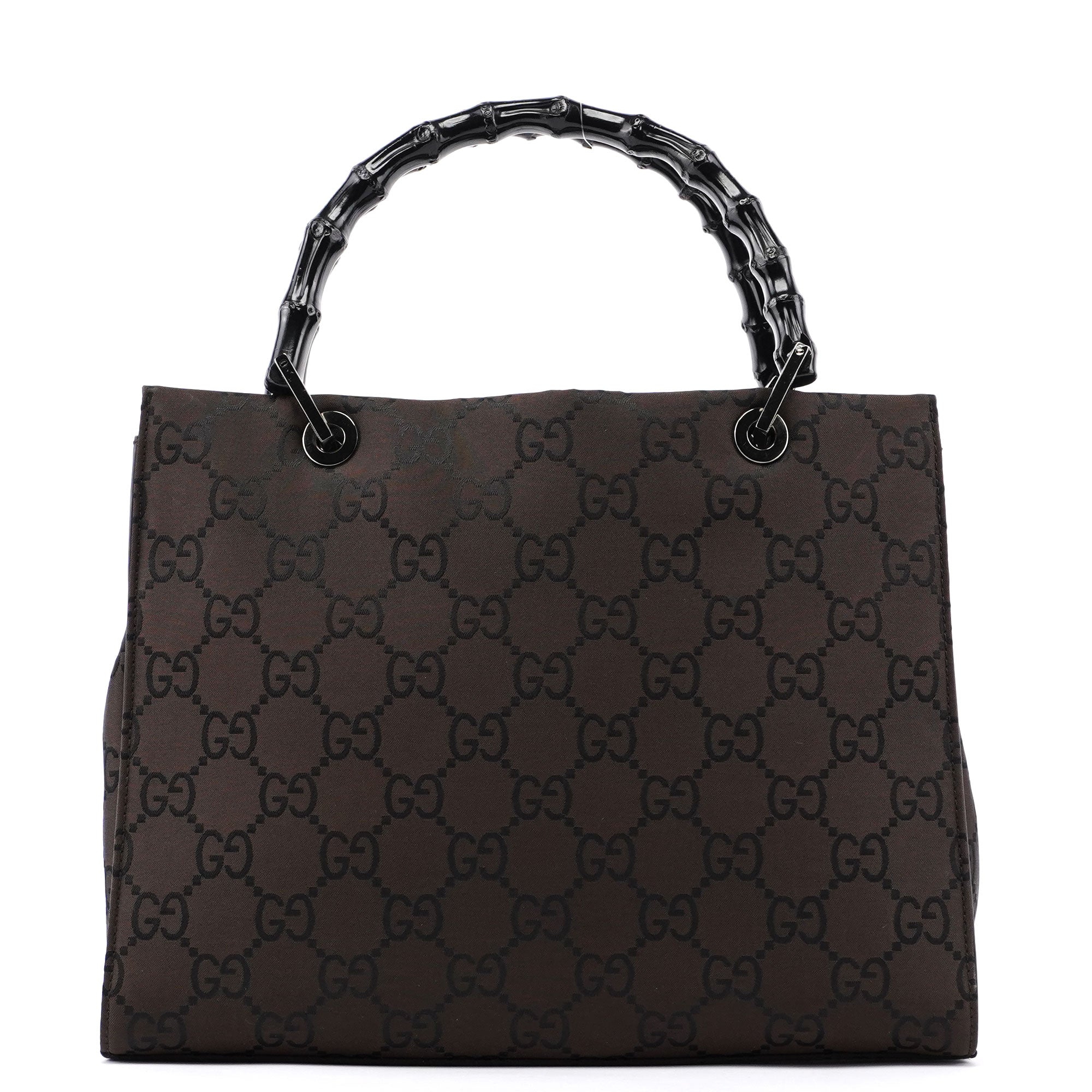 Gucci Brown GG Bamboo Tote 2way