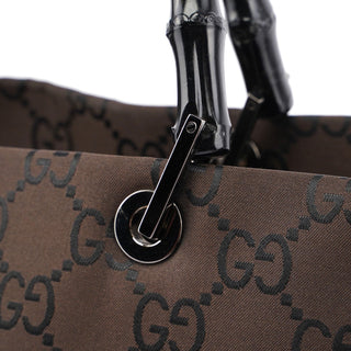 Gucci Brown GG Bamboo Tote 2way