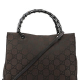 Gucci Brown GG Bamboo Tote 2way