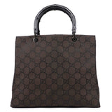 Gucci Brown GG Bamboo Tote