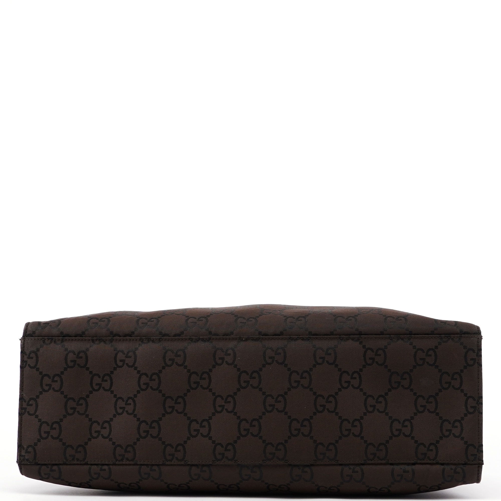 Gucci Bamboo Tote Bag aus braunem GG Canvas