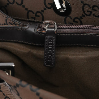Gucci Brown GG Bamboo Tote Bag
