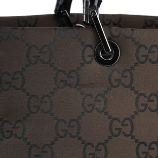 Gucci Brown GG Bamboo Tote Bag