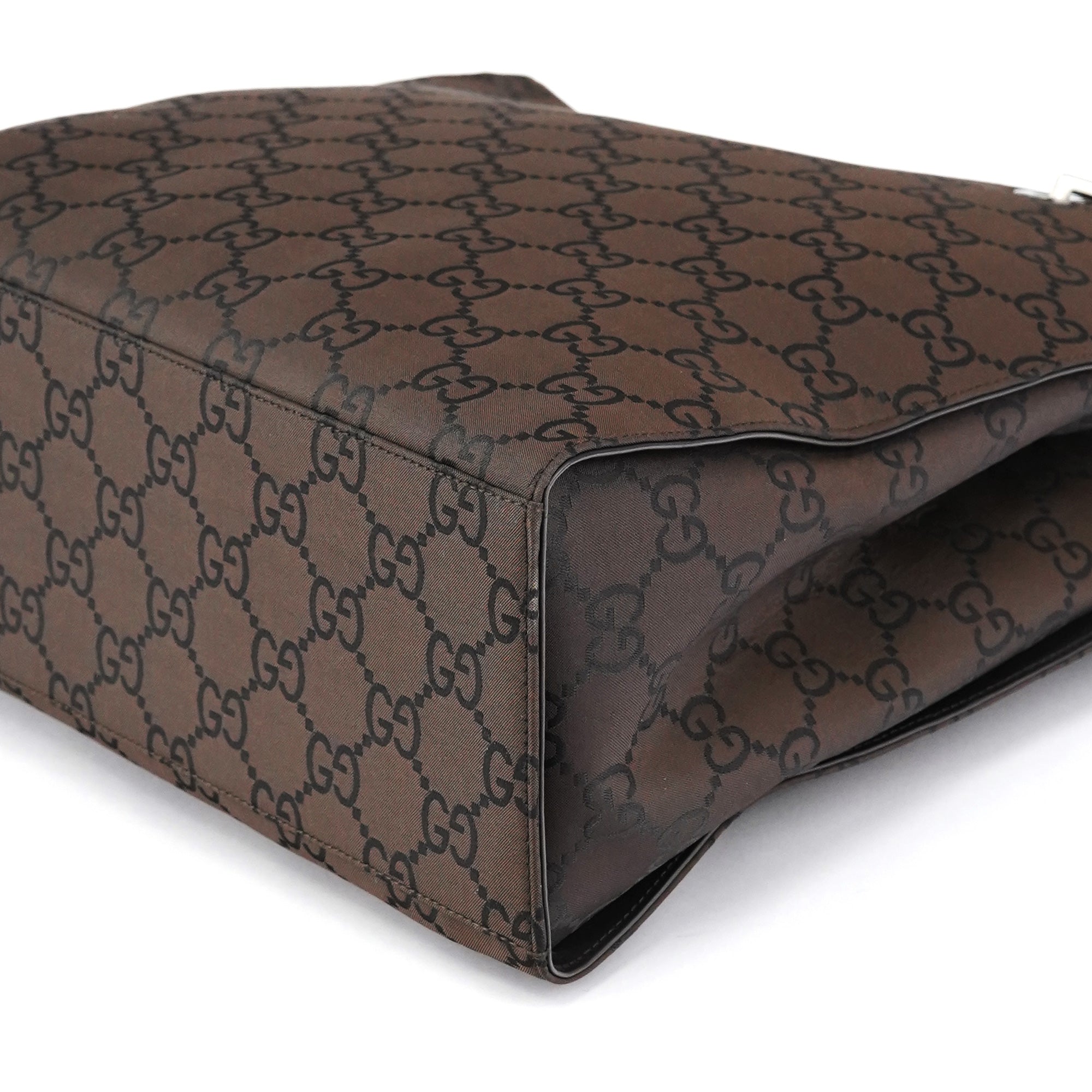 Gucci Sac cabas Bamboo en toile GG marron
