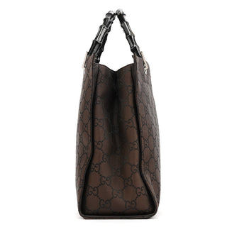 Gucci Brown GG Bamboo Tote Bag