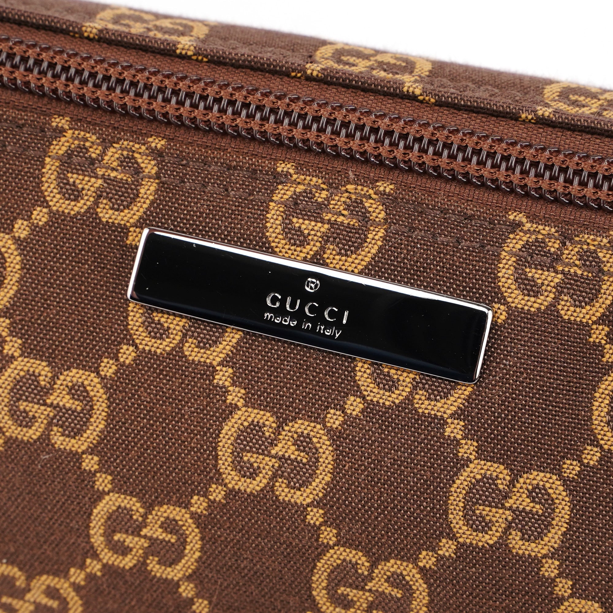 Gucci Brown GG Boat Pochette