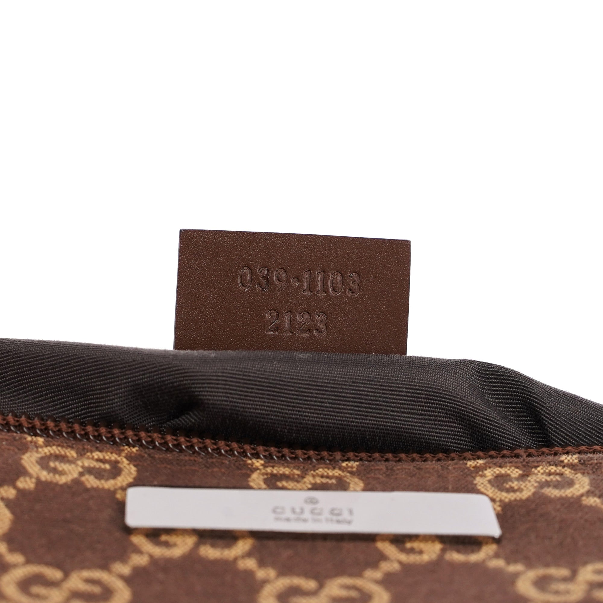 Gucci Brown GG Boat Pochette