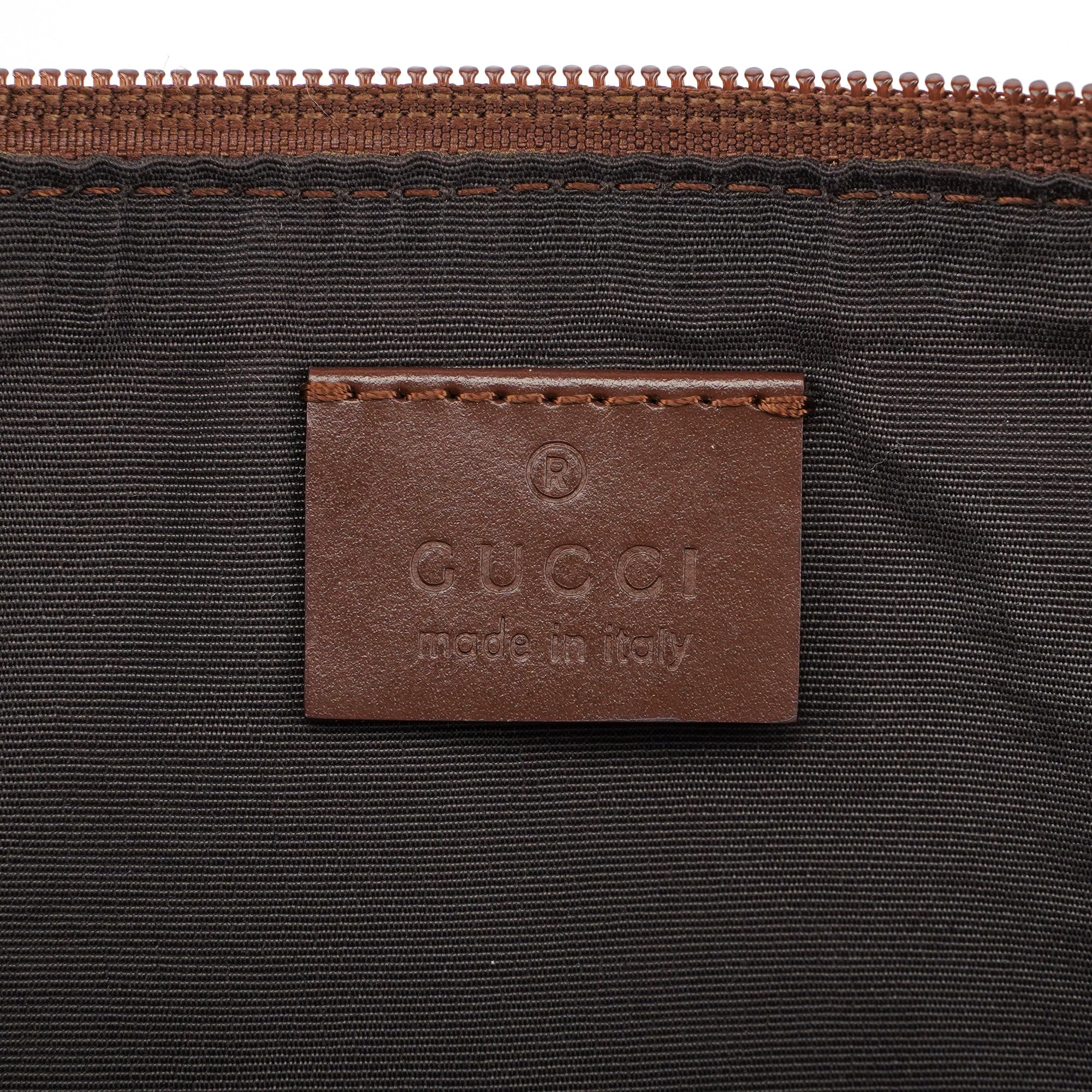 Gucci Brown GG Boat Pochette