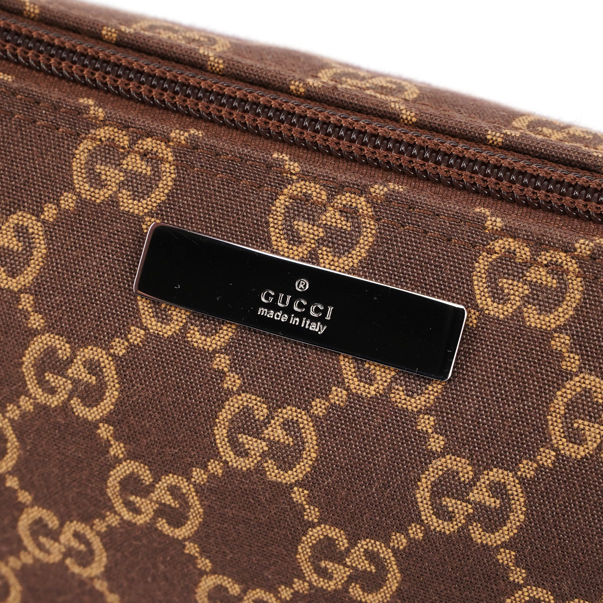 Gucci GG Boat Pochette en toile GG marron