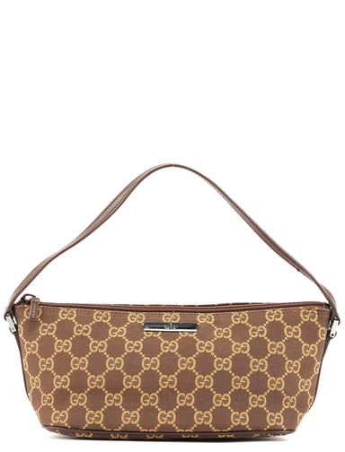 Gucci Brown GG Boat Pochette