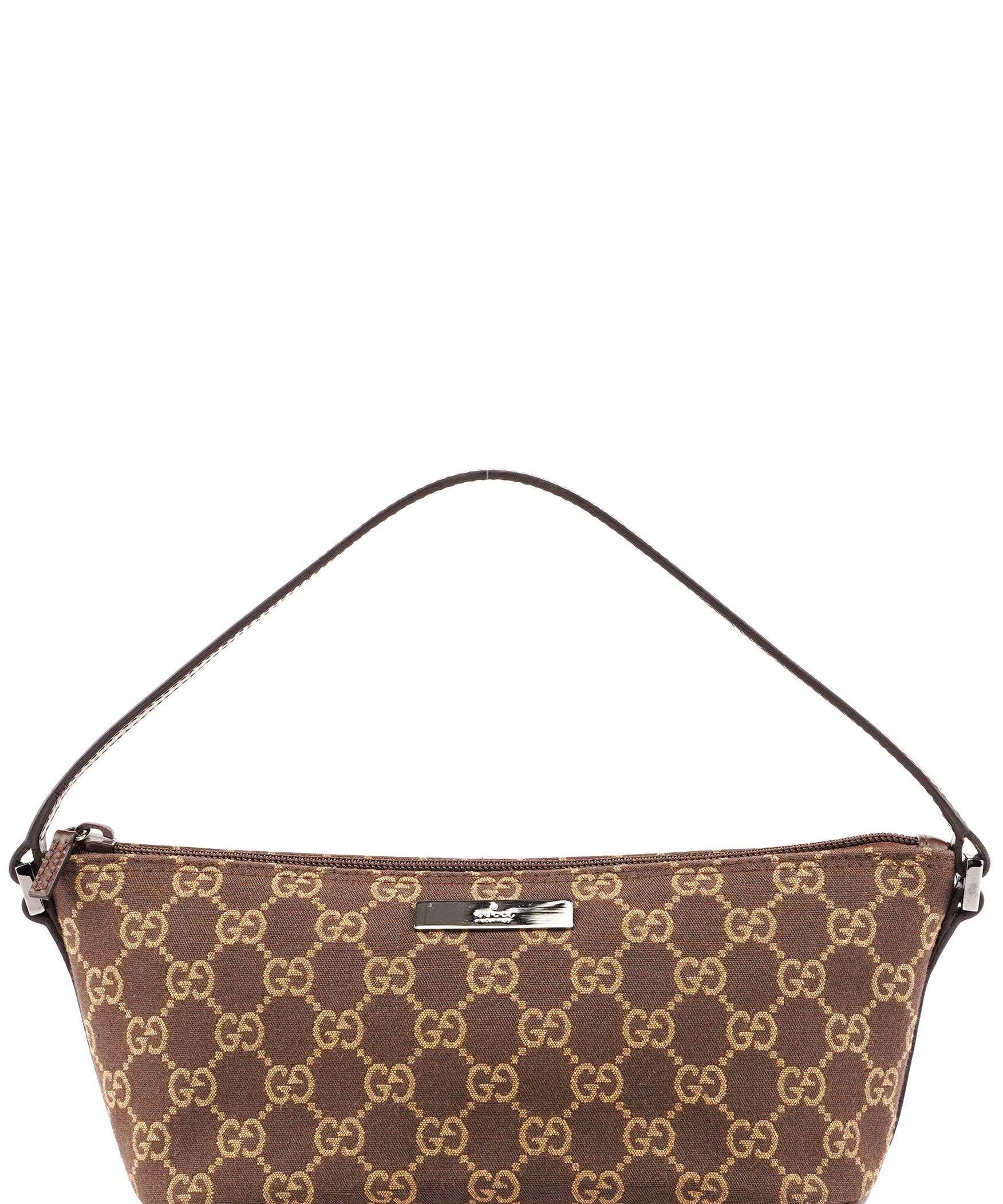 Gucci Brown GG Boat Pochette