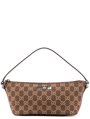 Gucci Brown GG Boat Pochette