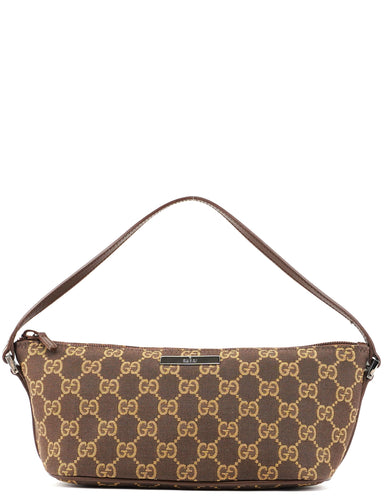 Gucci Brown GG Boat Pochette