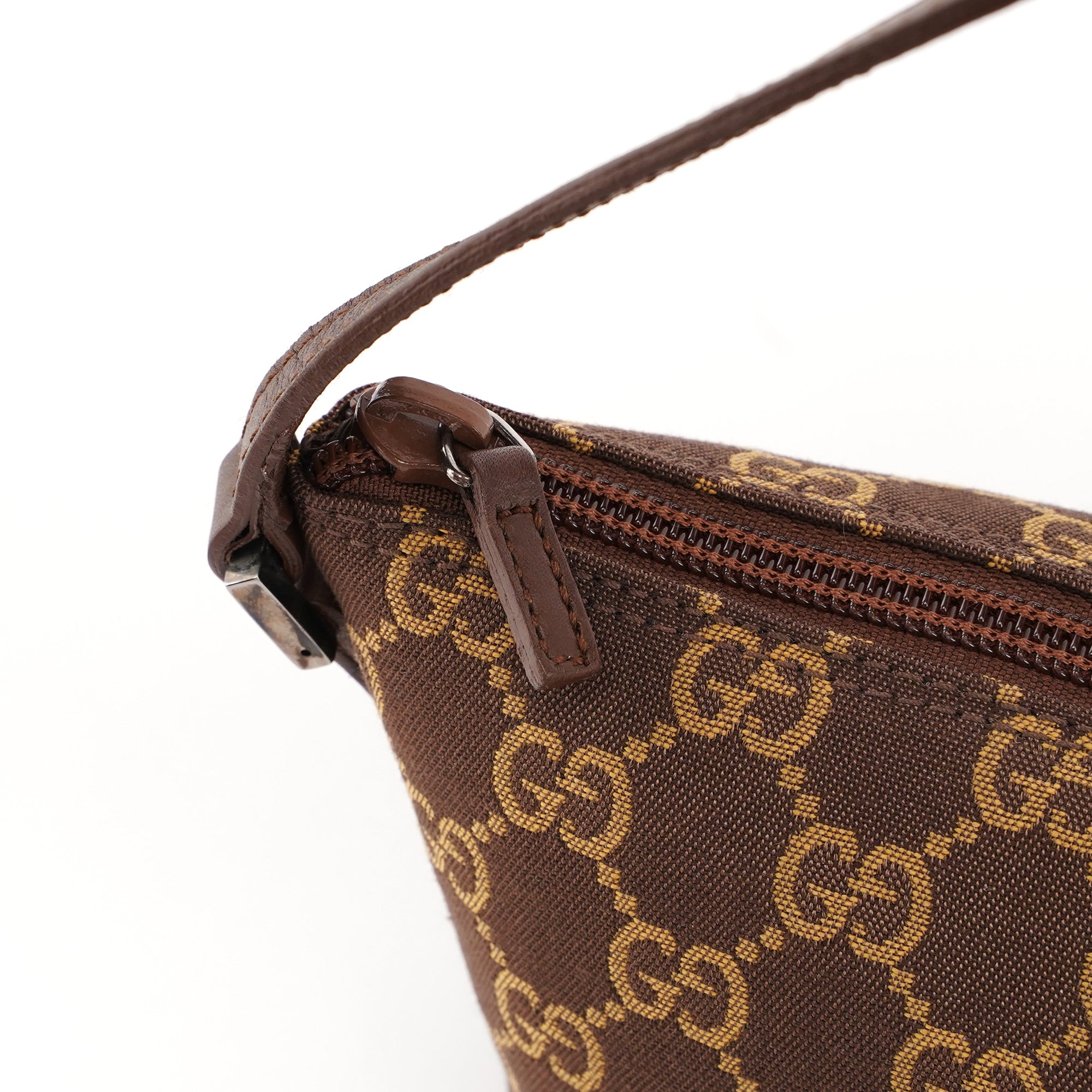 Gucci Brown GG Boat Pochette