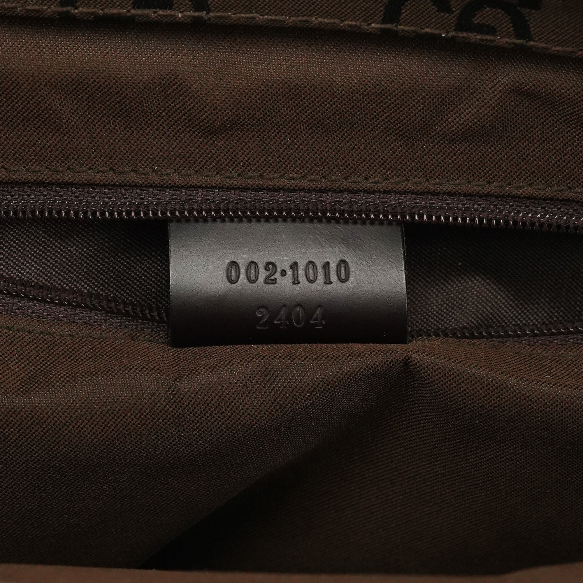 Gucci Brown GG Canvas Bamboo Tote Bag