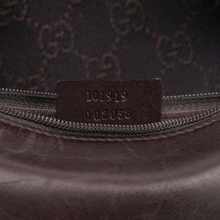 Gucci Brown GG Canvas Leather Tote Bag