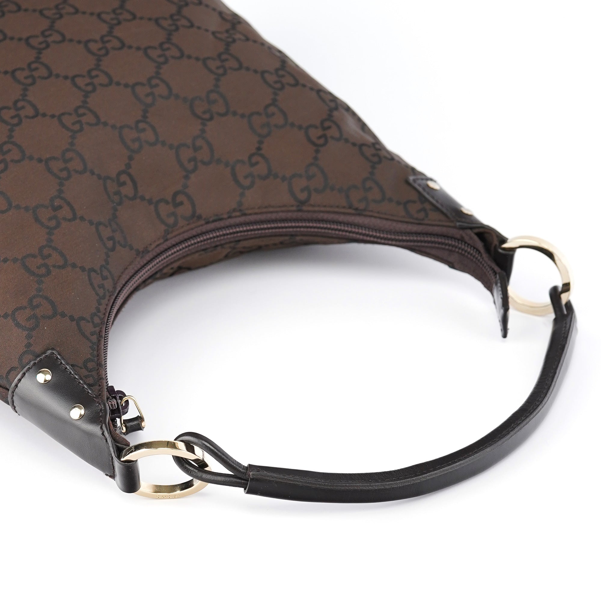 Gucci Sac porté épaule en toile GG marron