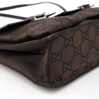 Gucci Brown GG Dual Pocket Shoulder Bag